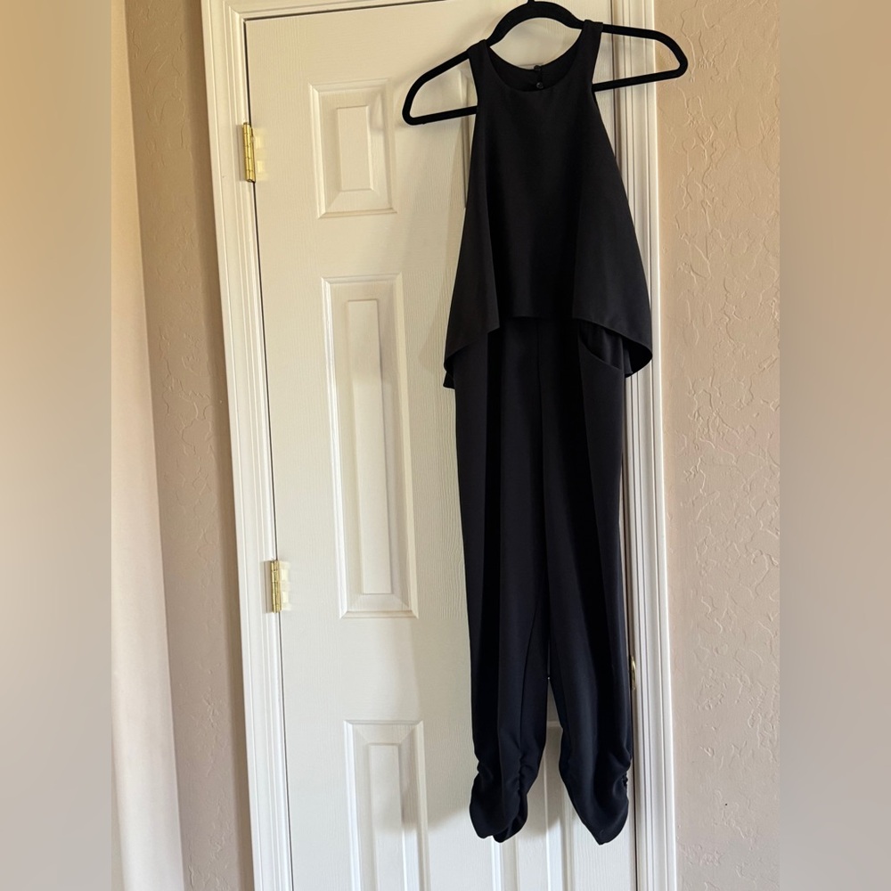 Necessary Objects Black Halter Jumpsuit